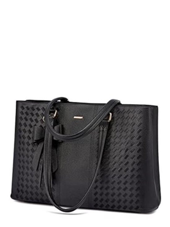 Handbags - Women's Laptop Tote Bag Waterproof PU Leather, 15.6 Inch